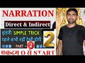 Narration in Hindi || Direct and Indirect speech in English|| Narration change/ rule for SCC#english