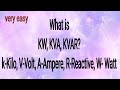 What is KW, KVA, KVAR? | Real Power |Apparent Power | Reactive Power