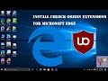 Extensions uBlock Origin for Microsoft Edge