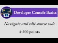 Navigate and edit source code | Developer Console Basics | Salesforce | Trailhead