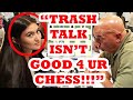 18 Year Old Girl Hustles Trash Talker With Brutal Attack! Rachel vs Boston Mike