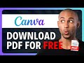 How to Download Canva PDF for FREE 2026 (in 1-Minute)