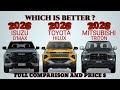2026 Isuzu D'max Vs Toyota Hilux 2026 Vs Mitsubishi Triton  | Which is BETTER?