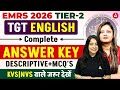 EMRS TGT Tier 2 English Paper Answer Key Discussion | EMRS TGT Paper analysis | EMRS TGT English