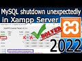 [Solved] Error: MySql Shutdown Unexpectedly [2022 Update] MySql not starting in Xampp Server