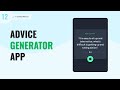 Advice Generator App | Frontend Mentor Challenge | Day 12