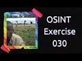 OSINT Exercise 030 | Solution and full walkthrough