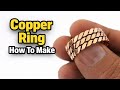 Amazing Copper Wire Twisted Ring Making | Full Tutorial | Handmade Jewelry