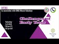 Challenges in Early Years