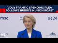 EU Boss Ursula Von Der Leyen's Bizarre Meltdown At Munich After Rubio's Europe Shaming, Russia Taunt