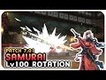 (OUTDATED) 7.01 SAMURAI Level 100 Rotation Showcase | 2.14s GCD | 4 Mins | Dawntrail Patch 7.01
