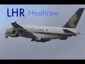 *Low Cloud Departures Compilation* RW27L London Heathrow Incl.Qatr Amiri Flight, Liveries..