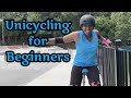 Learning how to UNICYCLE as a beginner | Unicycling Vlog