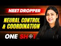 Neural Control \u0026 Coordination IN ONE SHOT || Full Concepts \u0026 PYQ || Zoology - NEET Dropper