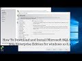 How To Download and Install Microsoft SQL Server 2014 Enterprise Edition for windows 10/8.1/7