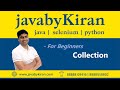 Collection First Day - JAVA BY KIRAN | JAVA | SELENIUM | PYTHON
