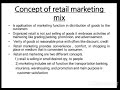 Unit 5 Retail marketing Mix 1