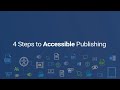 Four Steps to Accessible Publishing| Document Accessibility | ADA, WCAG, SECTION 508, PDF/UA