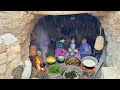 Rural Life In Rainy Day: Cooking Beef Tongue, Rice, Bread \u0026 Life With Livestock 