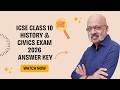 SWS Answer Key to ICSE Class 10 History and Civics Exam Paper 2026 | Sudhir Sir