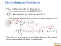 MDPs  Value of a Policy   Finding Policy for Finite Horizon MDPs  Infinite horizon MDPs