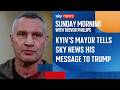Awkward pause when Kyiv mayor asked about trust in Trump | Ukraine war