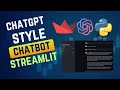 Creating a ChatGPT-style Chatbot with Streamlit \u0026 LLMs | Step-by-Step Guide