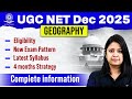 UGC NET Dec 2025 Geography | New Exam Pattern , Updated Syllabus | 4 Months Strategy | Shikha Sharma