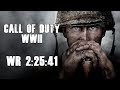 Call of Duty: WWII Any% Speedrun World Record 2:25:41