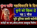 कुंभ राशि महा शिवरात्रि के दिन कुत्ते को खिलादो यह 1 चीज बिना कुछ करे साथ पुश्ते धन खाएगी/KumbhRashi