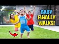 Baby Milan WALKS For The FIRST TIME!! (EMOTIONAL)