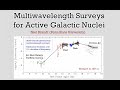 Multiwavelength Surveys for Active Galactic Nuclei - 2019 October (Out-of-Date - See Notes)