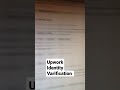 Upwork identity verification
