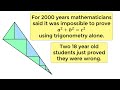 18 year old students just discovered a proof of Pythagoras that mathematicians said was impossible