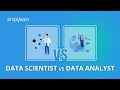 Data Scientist vs Data Analyst | Difference Between Data Scientist And Data Analyst | Simplilearn