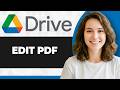 How to Edit PDF in Google Drive (Full 2026 Guide)