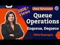 Lec-47: Enqueue(), Dequeue() \u0026 other Operations on Queue  | Data Structure