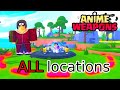 ALL SECRET BOSS LOCATIONS In Anime Weapons! Roblox