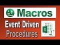 What is an Event Procedure in Excel ?