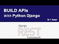 Build an API with Django REST Framework (JWT authentication + CRUD tutorial)