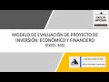 EVALUACIÓN DE PROYECTOS DE INVERSIÓN: ECONÓMICO Y FINANCIERO - EXCEL 365
