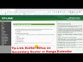Tp-Link Router Setup as Secondary Router or Range Extender | Technical Hakim