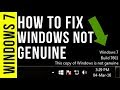 How to Fix Windows is Not Genuine | Remove Build 7601/7600 | 100% Working Windows 7/8/10 | 2023