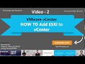VMware vCenter - How to add ESXi host to VMware vCenter step by step - Video 2
