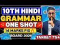 CLASS 10 HINDI COMPLETE GRAMMAR ONE SHOT | 10TH HINDI BOARD EXAM PAPER 2026 | JR TUTORIALS |
