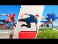 Probé TODAS las acrobacias en la vida real (Spider-Man, Sonic, Mario, ¡MÁS!)