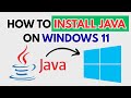 Install Java JDK 21 on Windows 11