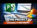 MS Project Tutorial For Beginners in Hindi | Construction Project Scheduling Step by Step