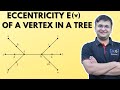 32 - Eccentricity Of Vertex in Tree Centre Radius and Diameter of Tree