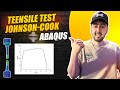 ABAQUS Tutorial: Johnson Cook Damage Model for Tensile Test Simulation
